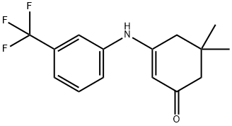5,5-DIMETHYL-3-((3-(TRIFLUOROMETHYL)PHENYL)AMINO)CYCLOHEX-2-EN-1-ONE Structure