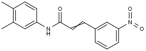 N-(3,4-DIMETHYLPHENYL)-3-(3-NITROPHENYL)ACRYLAMIDE Struktur