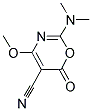 2-(DIMETHYLAMINO)-4-METHOXY-6-OXO-6H-1,3-OXAZINE-5-CARBONITRILE Structure