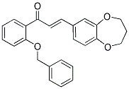 1-[2-(BENZYLOXY)PHENYL]-3-(3,4-DIHYDRO-2H-1,5-BENZODIOXEPIN-7-YL)PROP-2-EN-1-ONE Structure