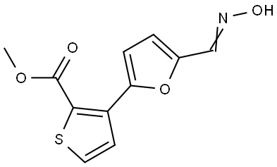 METHYL 3-(5-[(HYDROXYIMINO)METHYL]-2-FURYL)-2-THIOPHENECARBOXYLATE Struktur