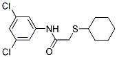 2-(CYCLOHEXYLSULFANYL)-N-(3,5-DICHLOROPHENYL)ACETAMIDE Structure