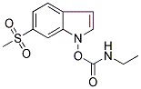 ETHYLCARBAMIC ACID, 6-(METHYLSULPHONYL)INDOL-1-YL ESTER Struktur