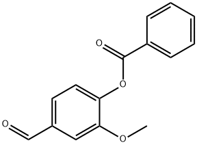 4-FORMYL-2-METHOXYPHENYL BENZOATE Struktur