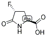 L-TRANS-4-FLUORO-5-PYRROLIDONE-2-CARBOXYLIC ACID Struktur