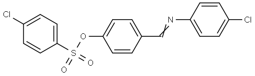 4-([(4-CHLOROPHENYL)IMINO]METHYL)PHENYL 4-CHLOROBENZENESULFONATE Struktur