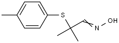 2-METHYL-2-[(4-METHYLPHENYL)SULFANYL]PROPANAL OXIME Struktur
