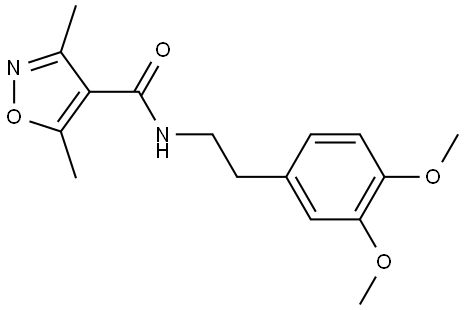 N-(2-(3,4-DIMETHOXYPHENYL)ETHYL)(3,5-DIMETHYLISOXAZOL-4-YL)FORMAMIDE Struktur