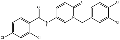 2,4-DICHLORO-N-[1-(3,4-DICHLOROBENZYL)-6-OXO-1,6-DIHYDRO-3-PYRIDINYL]BENZENECARBOXAMIDE Structure
