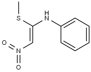 N-[1-(METHYLSULFANYL)-2-NITROVINYL]-N-PHENYLAMINE Struktur