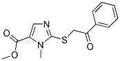 METHYL 1-METHYL-2-[(2-OXO-2-PHENYLETHYL)SULFANYL]-1H-IMIDAZOLE-5-CARBOXYLATE Structure