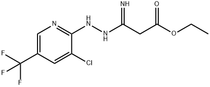 ETHYL 3-(2-[3-CHLORO-5-(TRIFLUOROMETHYL)-2-PYRIDINYL]HYDRAZINO)-3-IMINOPROPANOATE Structure