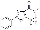 N-METHYL-2-PHENYL-5-(TRIFLUOROMETHYL)-OXAZOLE-4-CARBOXAMIDE Structure