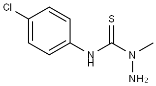 (AMINOMETHYLAMINO)((4-CHLOROPHENYL)AMINO)METHANE-1-THIONE Struktur