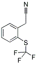 2-(TRIFLUOROMETHYLTHIO)PHENYLACETONITRILE Structure