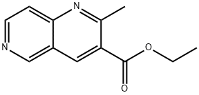 2-METHYL-1,6-NAPHTHYRIDINE-3-CARBOXYLATE, ETHYL ESTER Structure
