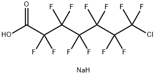 7-CHLORODODECAFLUOROHEPTANOIC ACID, SODIUM SALT Struktur