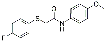 2-[(4-FLUOROPHENYL)SULFANYL]-N-(4-METHOXYPHENYL)ACETAMIDE Struktur