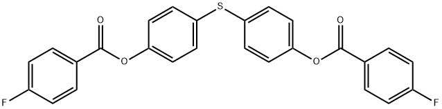 4-((4-[(4-FLUOROBENZOYL)OXY]PHENYL)SULFANYL)PHENYL 4-FLUOROBENZENECARBOXYLATE Struktur