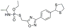 3-[4-(1,3-DITHIOLAN-2-YL)PHENYL]-5-(ETHOXYISOPROPYLAMINOPHOSPHORYL)THIOMETHYL-1,2,4-OXADIAZOLE Structure