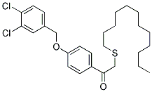 1-(4-[(3,4-DICHLOROBENZYL)OXY]PHENYL)-2-(DODECYLSULFANYL)-1-ETHANONE Structure