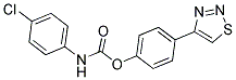 4-(1,2,3-THIADIAZOL-4-YL)PHENYL N-(4-CHLOROPHENYL)CARBAMATE Struktur