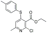 ETHYL 2-CHLORO-6-METHYL-4-[(4-METHYLPHENYL)THIO]NICOTINATE Struktur