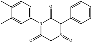 4-(3,4-DIMETHYLPHENYL)-2-PHENYL-1LAMBDA4,4-THIAZINANE-1,3,5-TRIONE Struktur