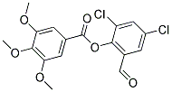2,4-DICHLORO-6-FORMYLPHENYL 3,4,5-TRIMETHOXYBENZOATE Structure