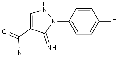 5-AMINO-1-(4-FLUOROPHENYL)-1H-PYRAZOLE-4-CARBOXAMIDE Struktur