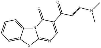 3-[3-(DIMETHYLAMINO)ACRYLOYL]-4H-PYRIMIDO[2,1-B][1,3]BENZOTHIAZOL-4-ONE Structure