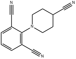 2-(4-CYANOPIPERIDINO)ISOPHTHALONITRILE Structure