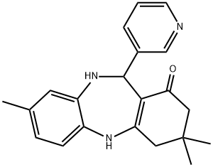 2,10-DIAZA-5,5,13-TRIMETHYL-9-(3-PYRIDYL)TRICYCLO[9.4.0.0(3,8)]PENTADECA-1(15),3(8),11(12),13-TETRAEN-7-ONE Struktur