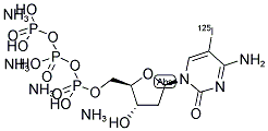 2'-DEOXYCYTIDINE-5'-TRIPHOSPHATE, 5-[125I]IODO-,TETRAAMMONIUM SALT Structure