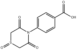 4-(1,3,5-TRIOXO-1LAMBDA4,4-THIAZINAN-4-YL)BENZENECARBOXYLIC ACID Structure