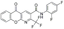N-(2,4-DIFLUOROPHENYL)-5-OXO-2-(TRIFLUOROMETHYL)-5H-CHROMENO[2,3-B]PYRIDINE-3-CARBOXAMIDE Structure