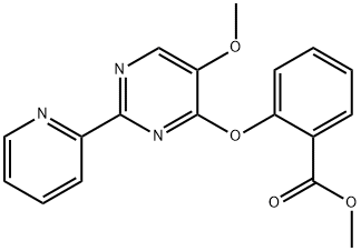 METHYL 2-([5-METHOXY-2-(2-PYRIDINYL)-4-PYRIMIDINYL]OXY)BENZENECARBOXYLATE Struktur