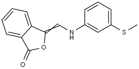 3-([3-(METHYLSULFANYL)ANILINO]METHYLENE)-2-BENZOFURAN-1(3H)-ONE Struktur
