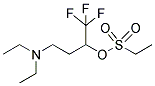 3-(DIETHYLAMINO)-1-(TRIFLUOROMETHYL)PROPYL ETHANE-1-SULFONATE Struktur