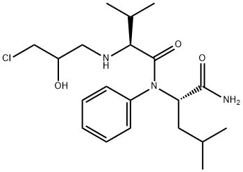 N-((RS)-3-CHLORO-2-HYDROXY-PROPYL)-VAL-LEU-ANILIDE, 282726-25-4, 結(jié)構式