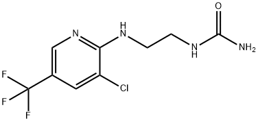 N-(2-([3-CHLORO-5-(TRIFLUOROMETHYL)-2-PYRIDINYL]AMINO)ETHYL)UREA Struktur