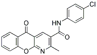 N-(4-CHLOROPHENYL)-2-METHYL-5-OXO-5H-CHROMENO[2,3-B]PYRIDINE-3-CARBOXAMIDE Structure
