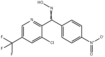[3-CHLORO-5-(TRIFLUOROMETHYL)-2-PYRIDINYL](4-NITROPHENYL)METHANONE OXIME Structure