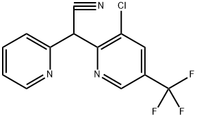 2-[3-CHLORO-5-(TRIFLUOROMETHYL)-2-PYRIDINYL]-2-(2-PYRIDINYL)ACETONITRILE Struktur