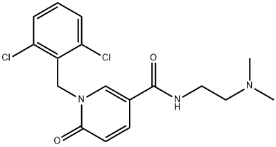 1-(2,6-DICHLOROBENZYL)-N-[2-(DIMETHYLAMINO)ETHYL]-6-OXO-1,6-DIHYDRO-3-PYRIDINECARBOXAMIDE Structure