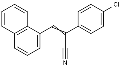ALPHA-(4-CHLOROPHENYL)-BETA-(1-NAPHTHYL)ACRYLONITRILE 結(jié)構(gòu)式