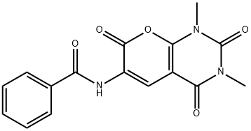 N-(1,3-DIMETHYL-2,4,7-TRIOXO-1,3,4,7-TETRAHYDRO-2H-PYRANO[2,3-D]PYRIMIDIN-6-YL)BENZENECARBOXAMIDE Structure