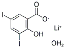 3,5-DIIODOSALICYLIC ACID LITHIUM SALT MONOHYDRATE Structure