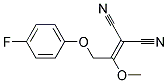 [2-(4-fluorophenoxy)-1-methoxyethylidene]propanedinitrile Struktur