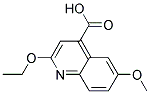 2-ETHOXY-6-METHOXY-4-QUINOLINECARBOXYLICACID Struktur